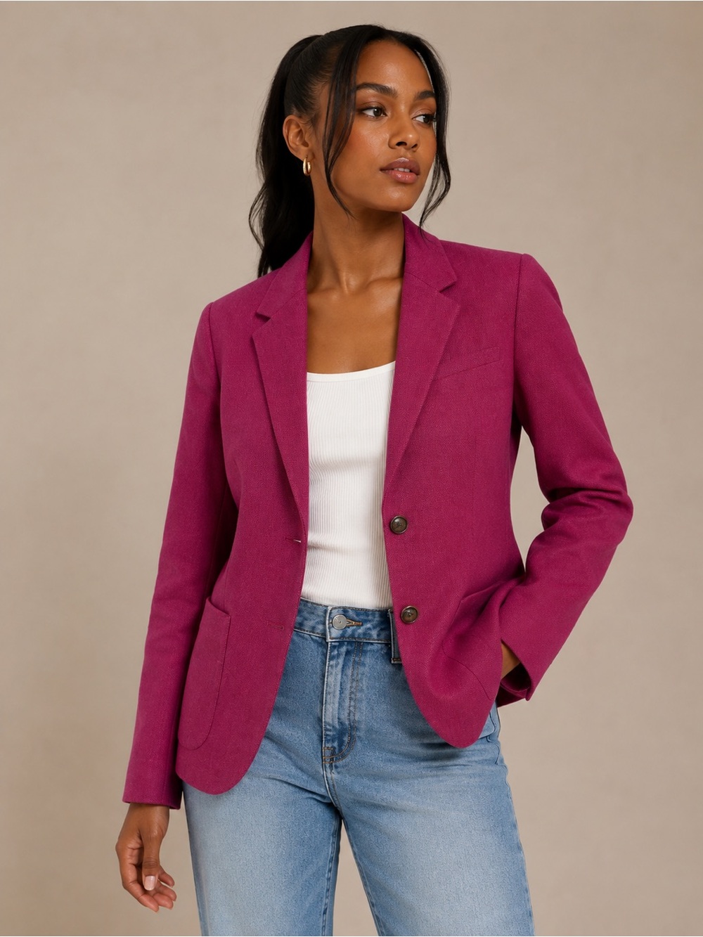 GAP WOVEN STYLE BLAZER JACKET